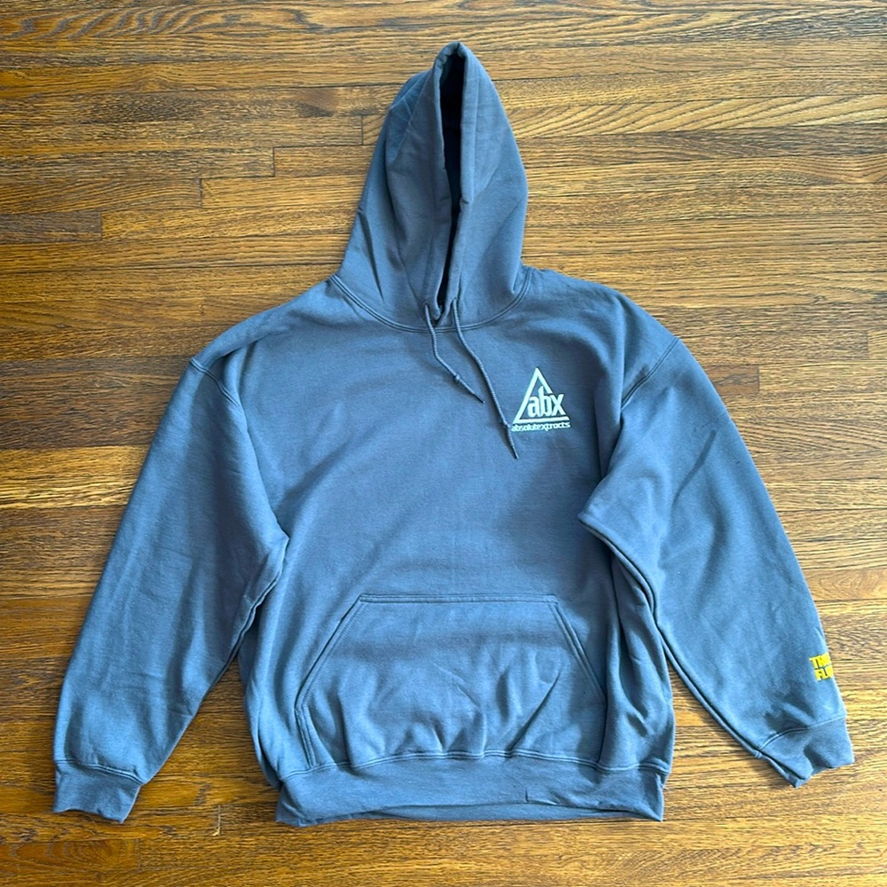 Men’s Gray Cotton Logo Hoodie